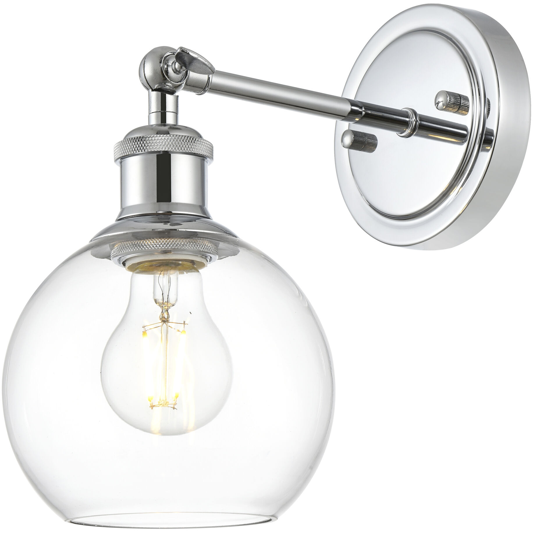 Kai 1 Light 6 inch Chrome Bath Sconce Wall Light