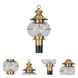 Harbor 1 Light 17 inch Flemish Brass Medium Outdoor Post Top Lantern