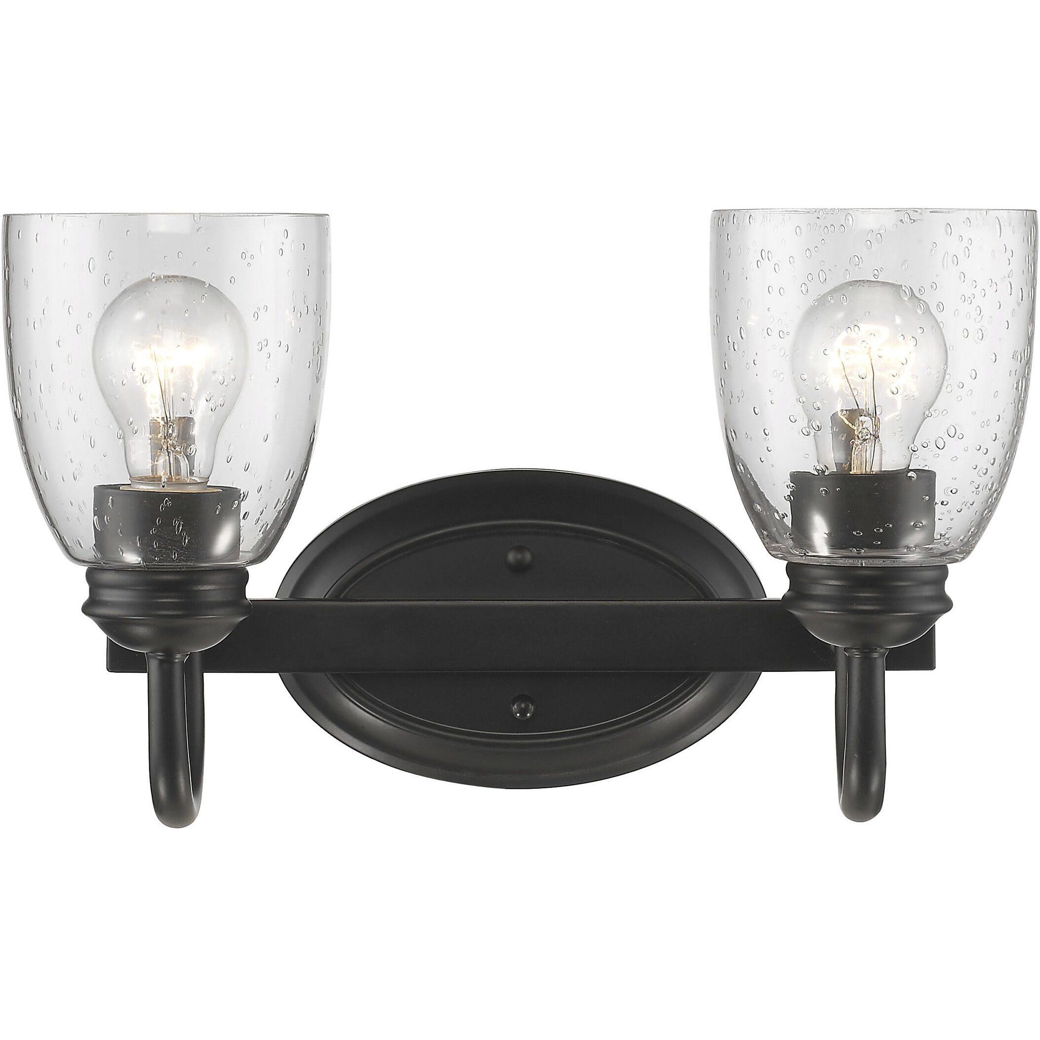 Parrish Vanity Wall Light in Matte Black