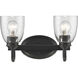 Parrish Vanity Wall Light in Matte Black