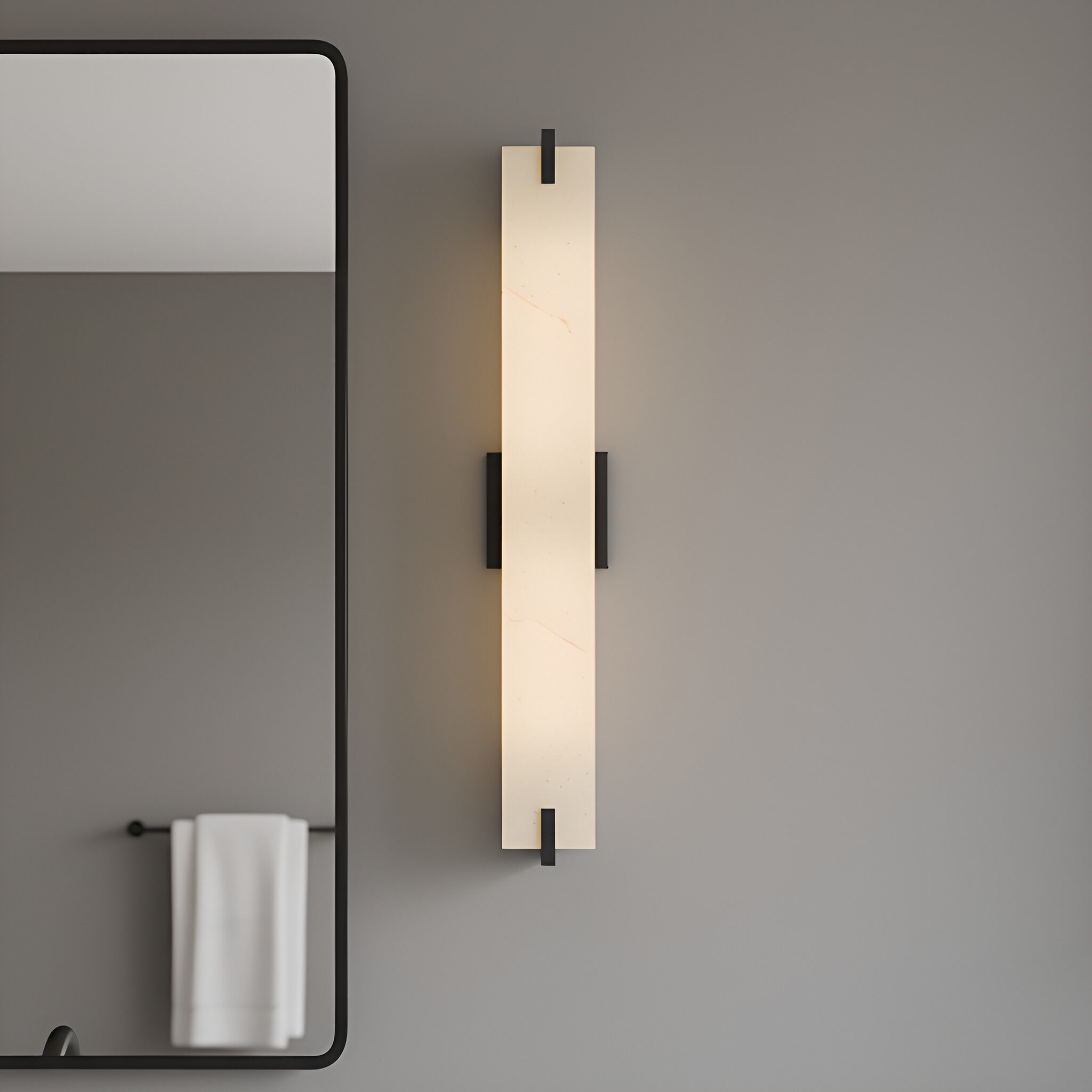 Seraphine Vanity Light Wall Light in Matte Black