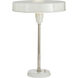 Thomas O'Brien Carlo 21 inch 60.00 watt Antique White Table Lamp Portable Light in Polished Nickel and White