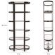 Brooklyn 82.5 X 36 inch Graphite Etagere