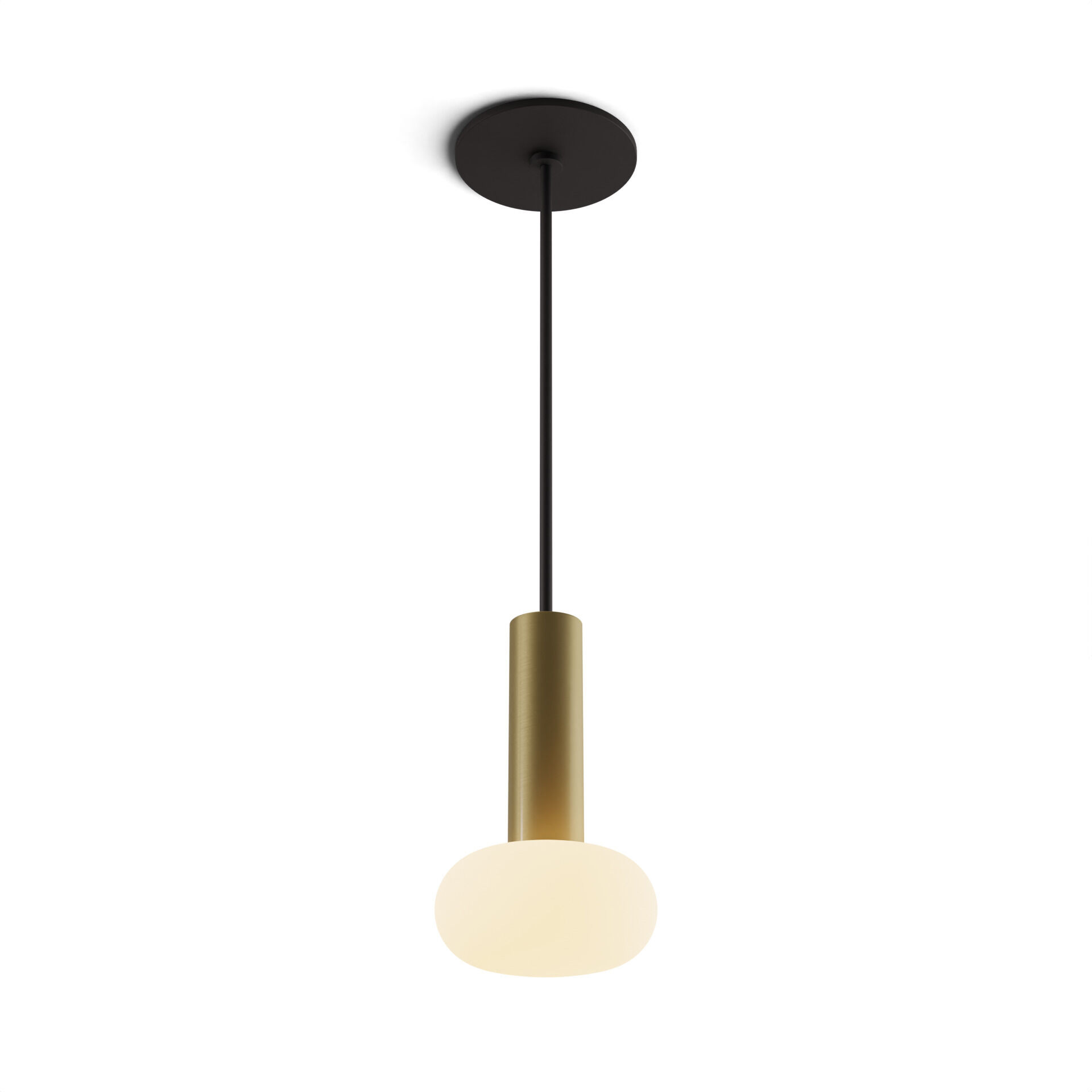 Combi LED 5 inch Brass Pendant Ceiling Light, Suspension / Flush Mount 2-in-1