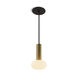 Combi LED 5 inch Brass Pendant Ceiling Light, Suspension / Flush Mount 2-in-1