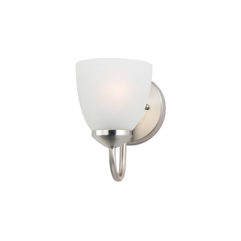 Axis 1 Light 8.5 inch Satin Nickel Bath Vanity Wall Light