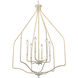 Breezeway 6 Light 27.75 inch White Coral and Natural Pendant Ceiling Light