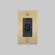 1G Duplex 125 Brass Outlet, GFCI