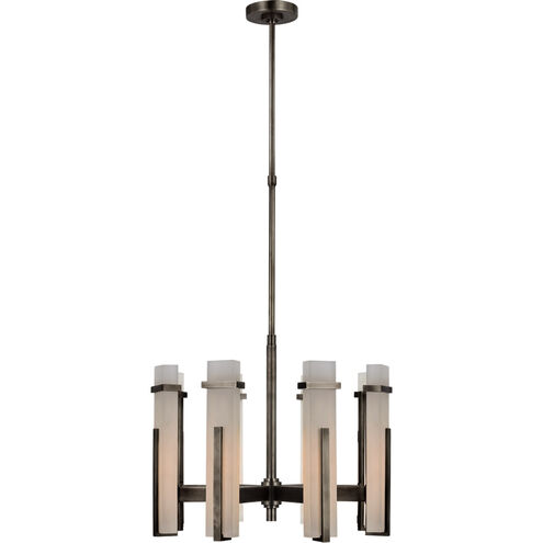 Ian K. Fowler Malik LED 24 inch Bronze Chandelier Ceiling Light in Alabaster, Medium