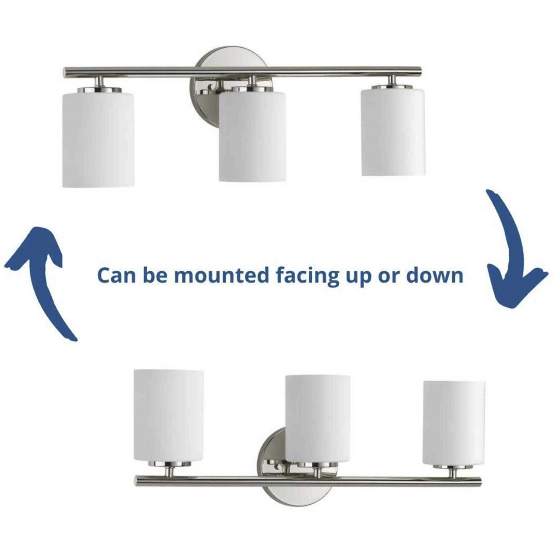 Replay 3 Light 22 inch Polished Nickel Bath Vanity Wall Light