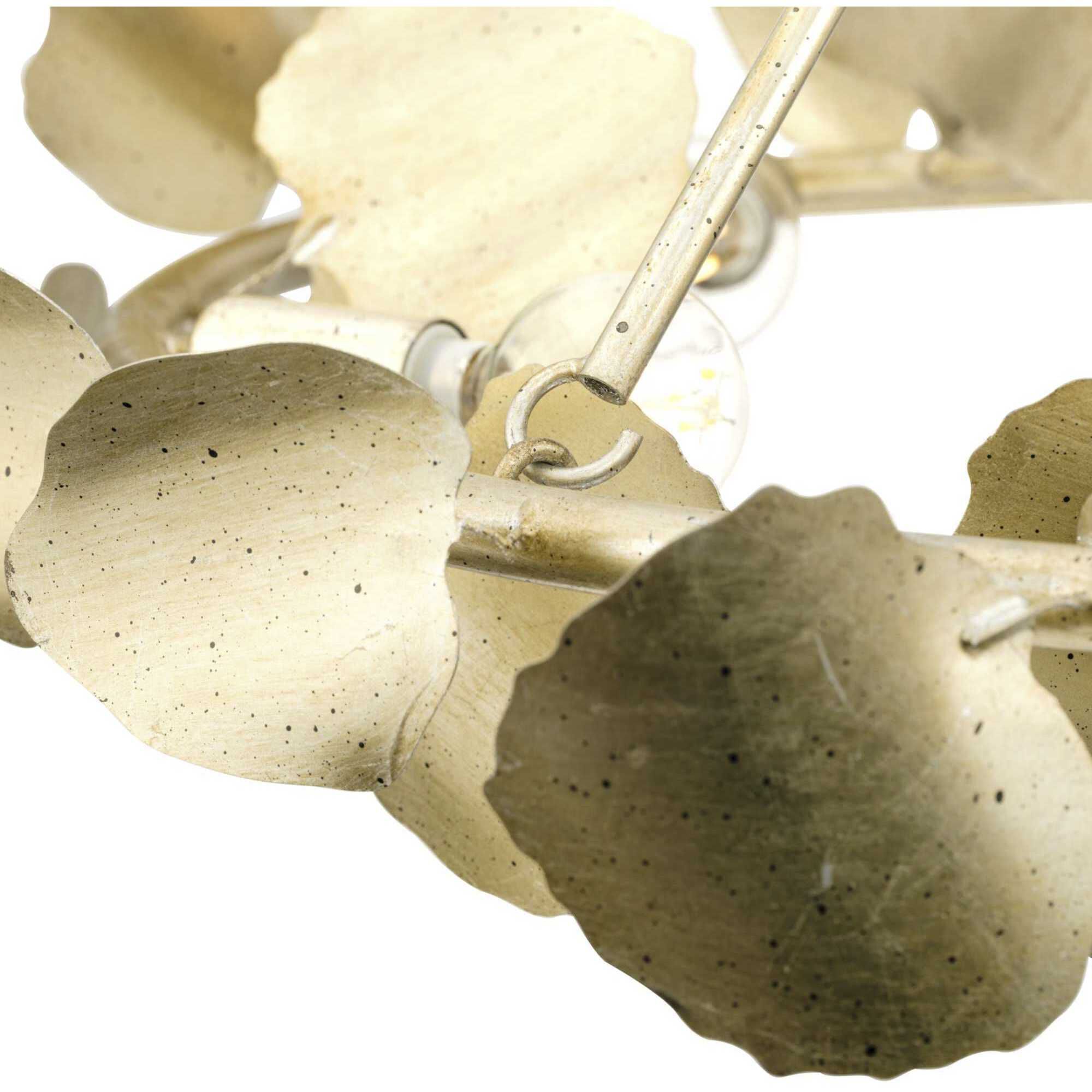 Laurel 6 Light 28 inch Gilded Silver Semi-Flush Mount Ceiling Light, Design Series