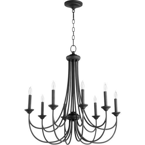 Brooks 8 Light 28.75 inch Noir Chandelier Ceiling Light