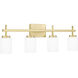 Wilburn LED 31 inch Satin Brass Bath Light Wall Light