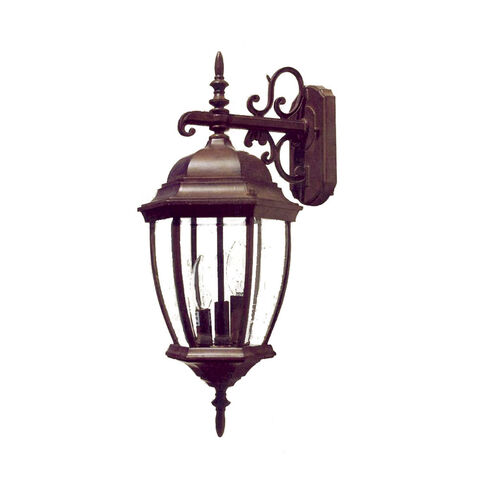 Wexford 3 Light 23 inch Burled Walnut Exterior Wall Mount