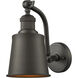 Franklin Restoration Addison LED 5 inch Satin Gold Sconce Wall Light, Franklin Restoration