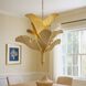 Banana Leaf 9 Light 35 inch Gold Chandelier Ceiling Light