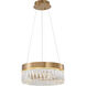 Canada LED 16 inch Gold LED Chandelier Ceiling Light