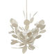 Lunaria 6 Light 51 inch Contemporary Silver Leaf Chandelier Ceiling Light