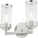 Hillcrest 2 Light 13 inch Polished Chrome Bath Vanity Wall Light