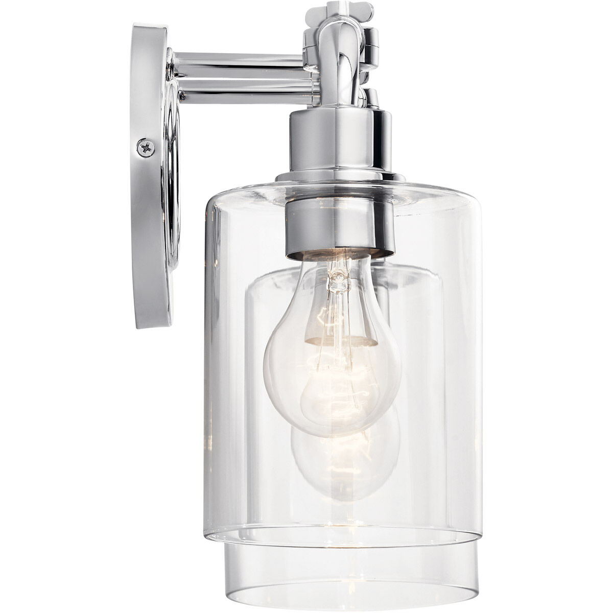 Gunnison 2 Light 17 inch Chrome Wall Mt Bath 2 Arm Wall Light