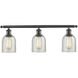 Ballston Caledonia LED 26 inch Matte Black Bath Vanity Light Wall Light in Mica Glass, Ballston