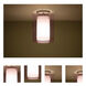 Pahu 1 Light 8 inch Satin Nickel Semi-Flush Mount Ceiling Light in Transparent Amethyst/Opal Glass, Incandescent