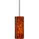 Stilo 10 LED Satin Nickel Stem Pendant Ceiling Light