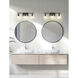 Landon 3 Light 24 inch Matte Black Vanity Wall Light