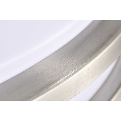 Glamour LED 24 inch Brushed Nickel Flush Mount Ceiling Light