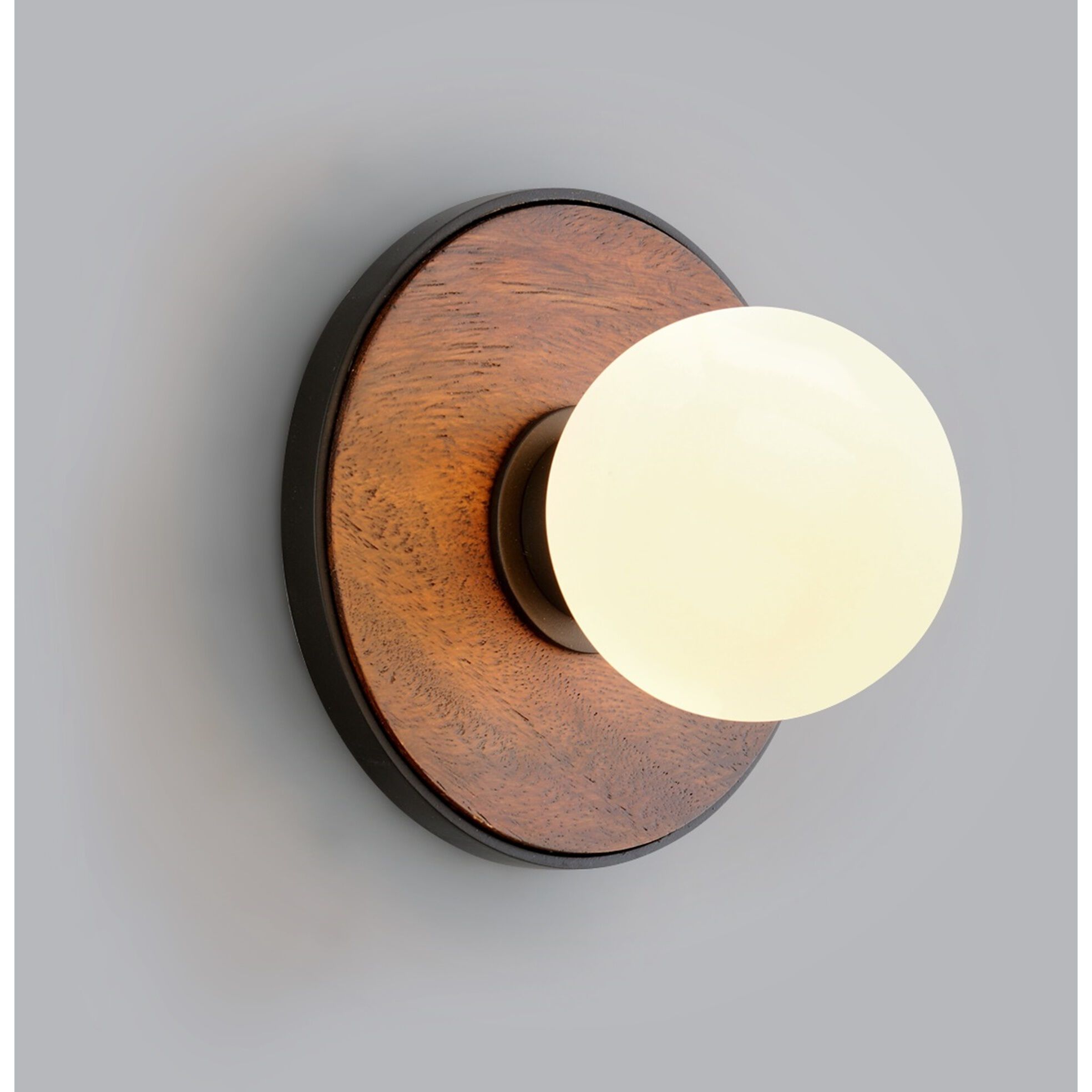 Cadet 1 Light 6.5 inch Black And Natural Acacia Wall Sconce Wall Light