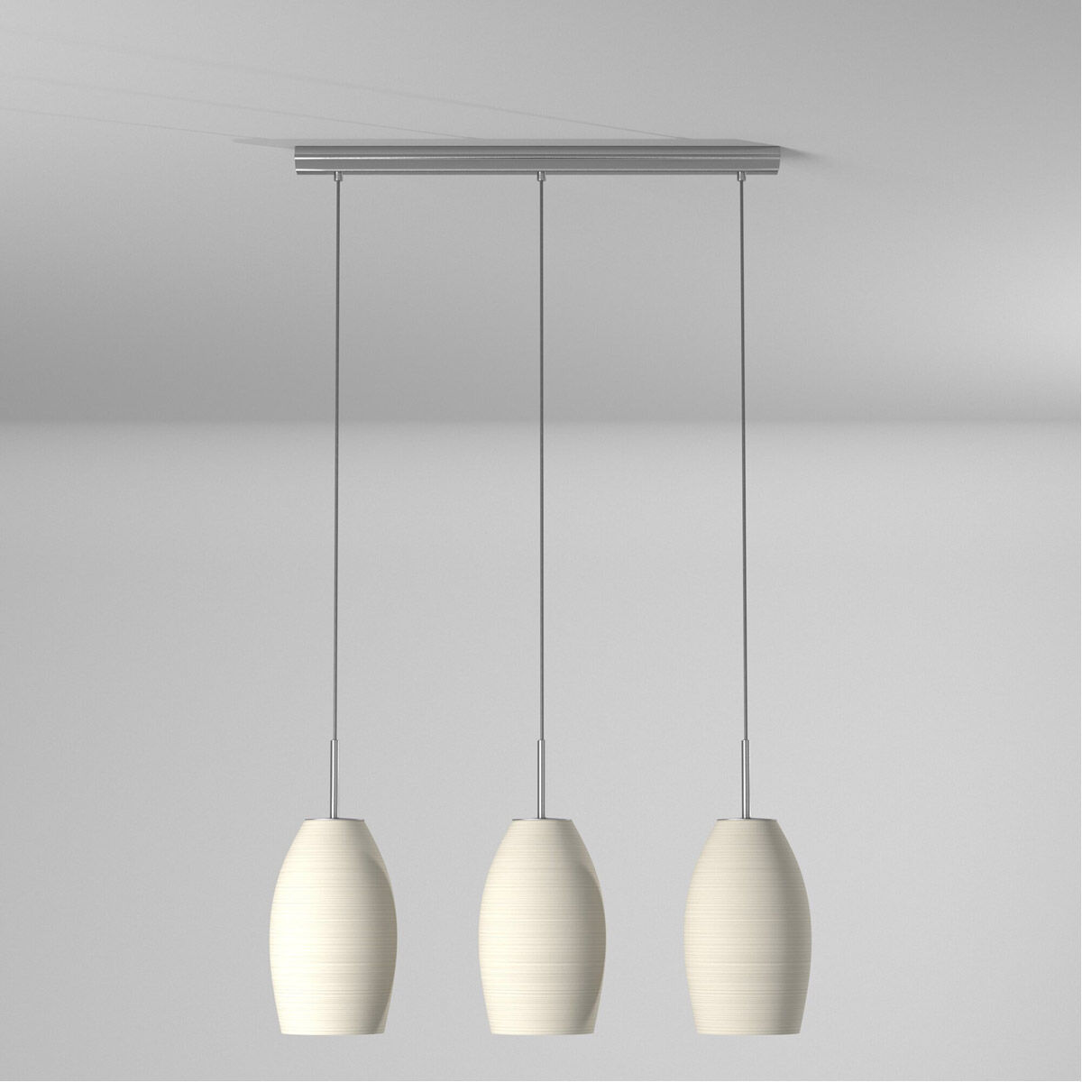 Batista 1 3 Light 28 inch Matte Nickel Trestle Hanging Light Ceiling Light