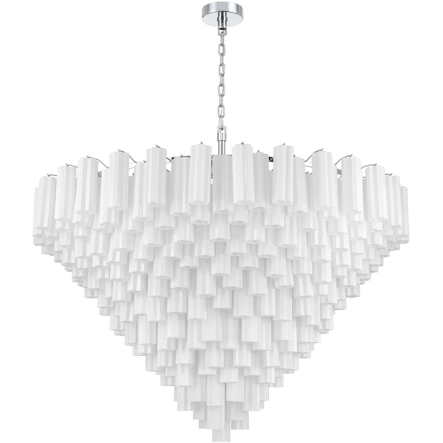 Addis 40 Light 62 inch Polished Chrome Chandelier Ceiling Light