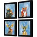 Animals Collection 9 X 9 inch Non-Glass Framed Art