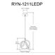 Raelynn LED 12.25 inch Gold and Matte Black Pendant Ceiling Light