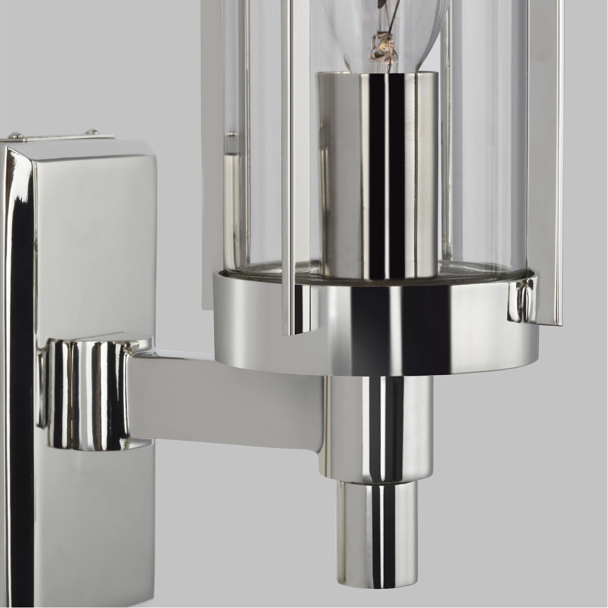 Flynn 1 Light Polished Nickel Wall Sconce Wall Light