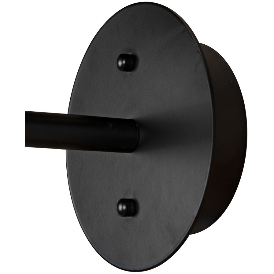 Caprese 1 Light 10 inch Matte Black Sconce Wall Light