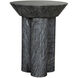 Nox 22 X 18 inch Black Marble Side Table