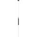 Main St. LED 5 inch Black Pendant Ceiling Light in Frosted