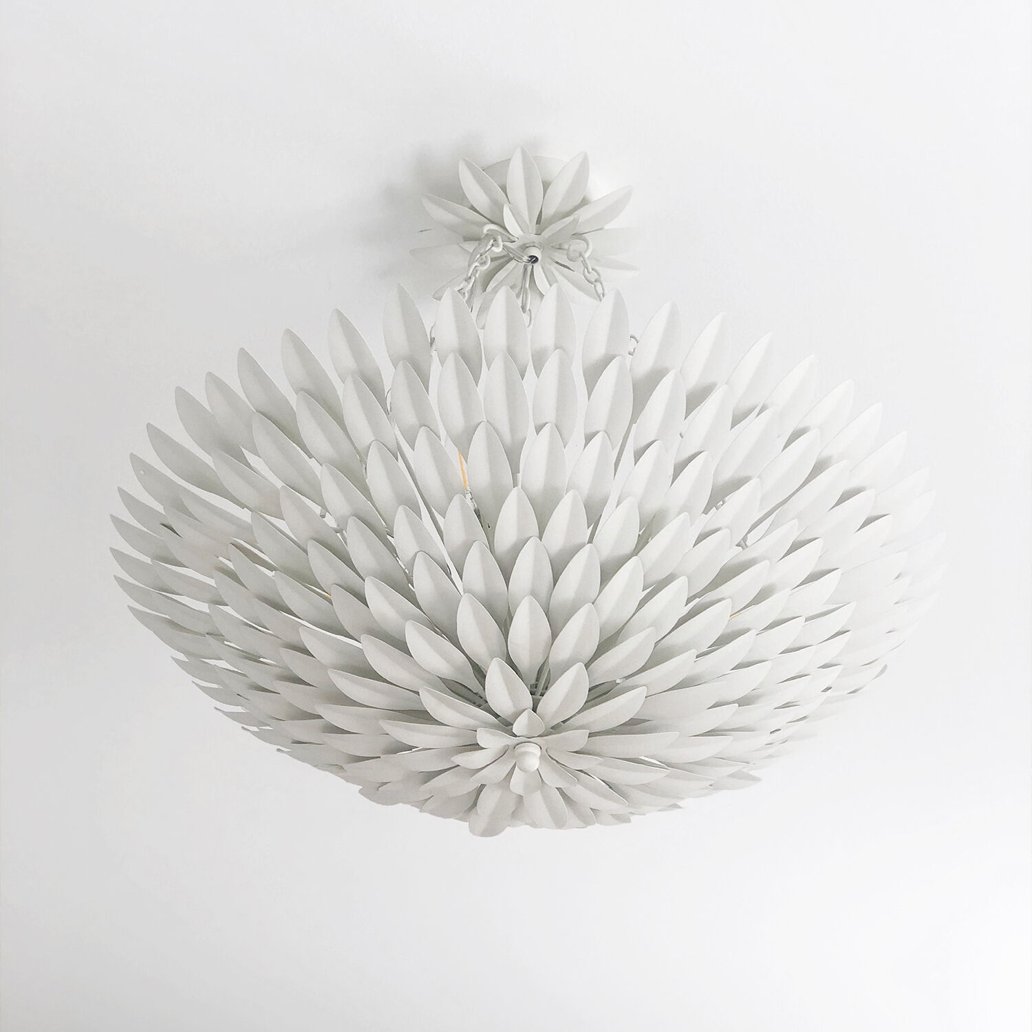 Broche 6 Light 24.5 inch Matte White Semi Flush Ceiling Light