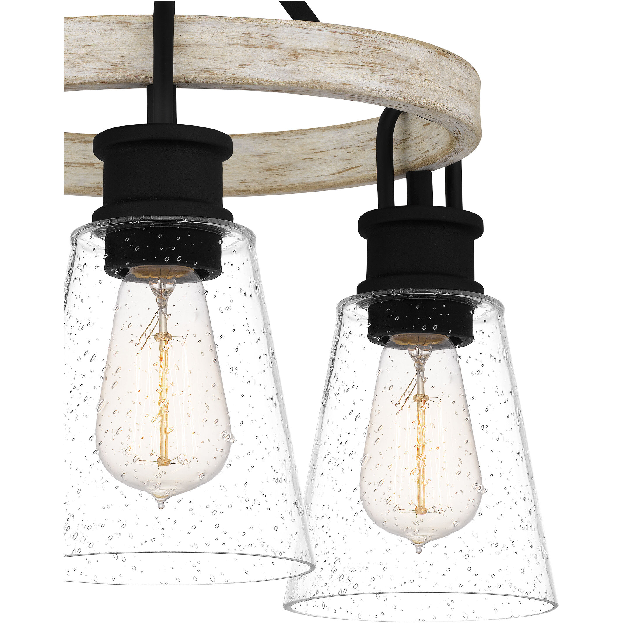 Kingsbridge 3 Light 16 inch Earth Black Semi-Flush Mount Ceiling Light