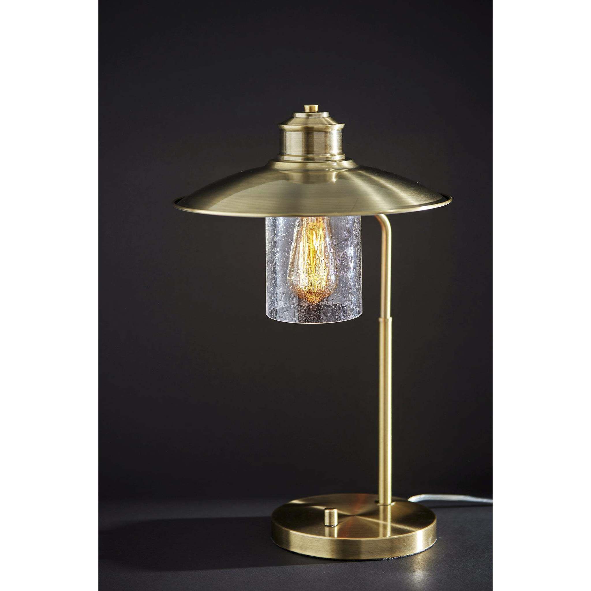 Kieran 21 inch 40.00 watt Antique Brass Desk Lamp Portable Light