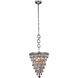 Nordic 3 Light 13 inch Antique Silver Pendant Ceiling Light, Urban Classic