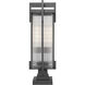 Fortis 2 Light 27.75 inch Sand Black Outdoor Pier Mounted Fixture