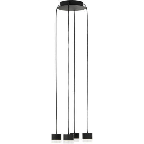 Sean Lavin Gable LED Nightshade Black Chandelier Ceiling Light, Integrated LED