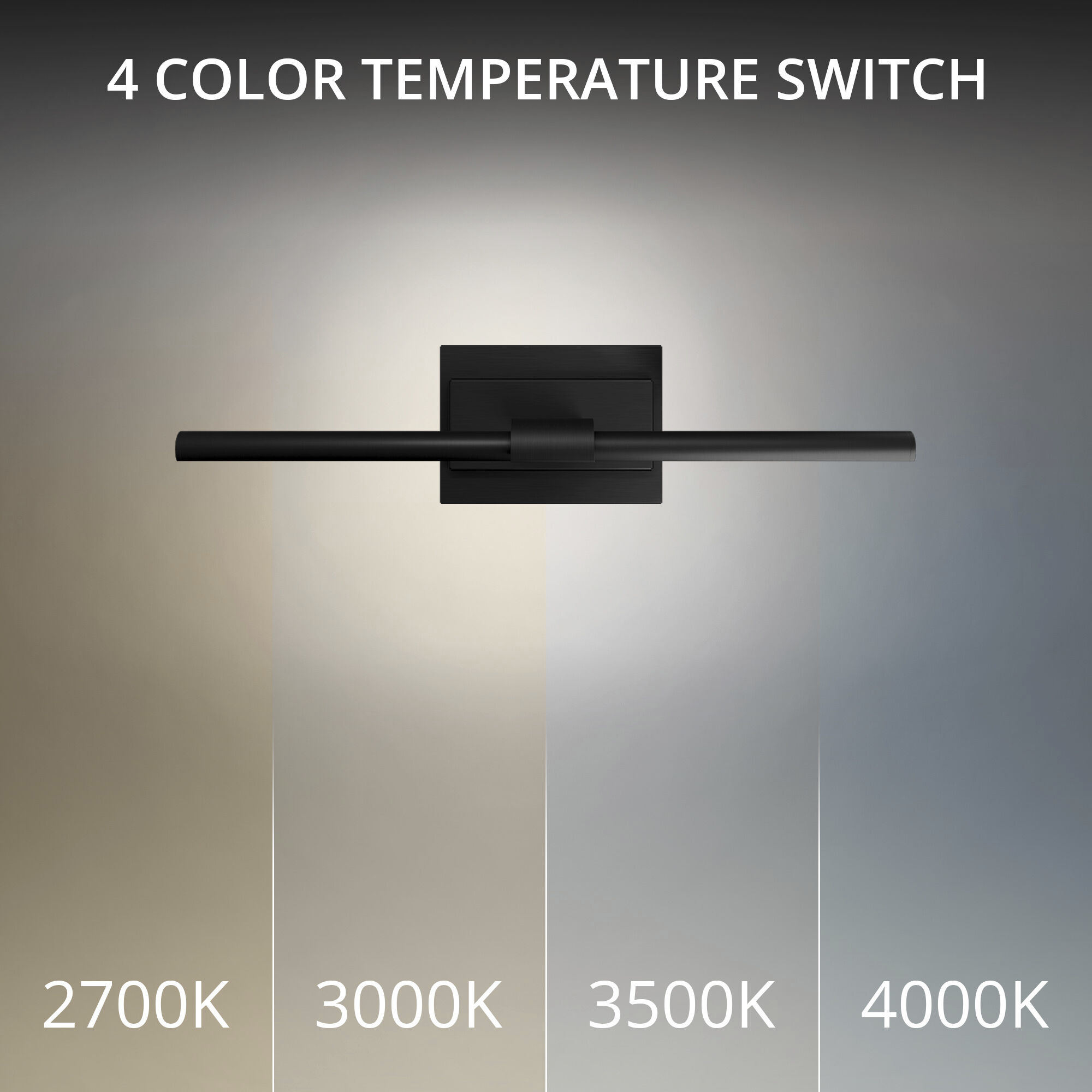 Inlet Indoor Wall Lighting in 2700K, Black