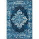 Amsterdam 90 X 60 inch Navy/Sky Blue/Camel/Beige/Medium Gray Rugs, Rectangle