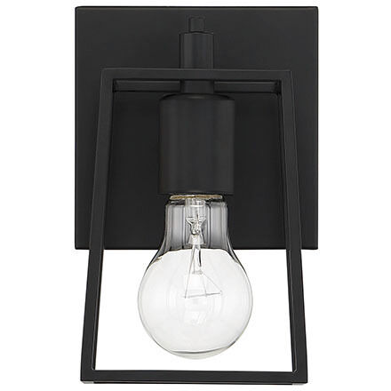 Dunn 1 Light 5 inch Flat Black Wall Sconce Wall Light