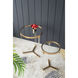 Verrill Gold/Clear Accent Table