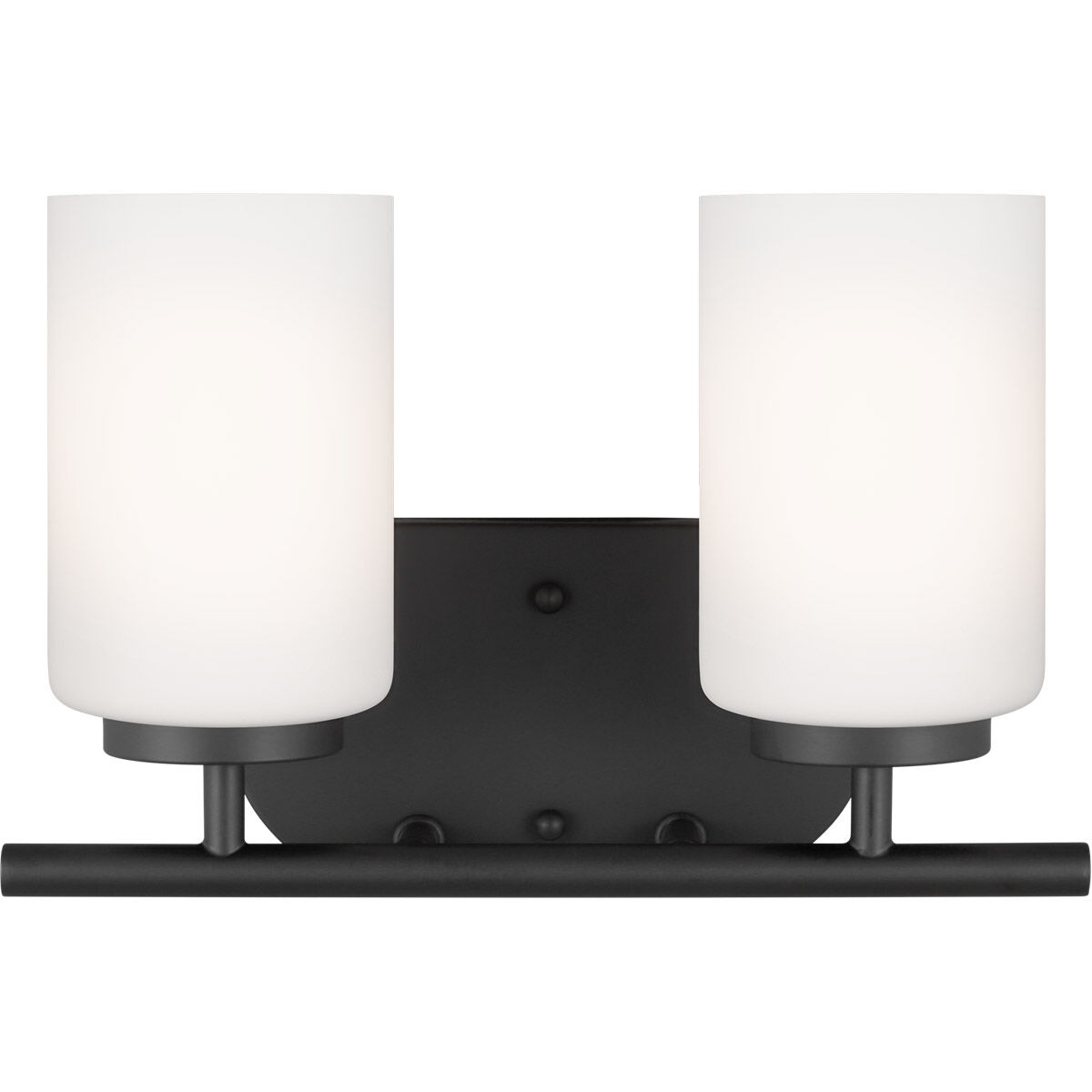Oslo 2 Light 12.5 inch Midnight Black Wall Bath Fixture Wall Light