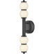 Lisa McDennon Trigo LED 6 inch Black Sconce Wall Light